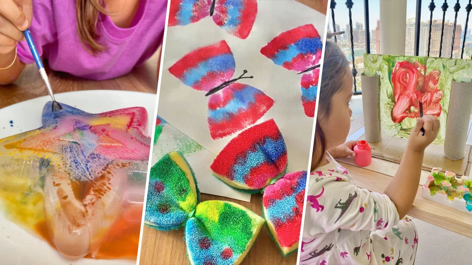 Farben, Formen und kreative Beschaeftigung Kinder 3 Jahre entdecken