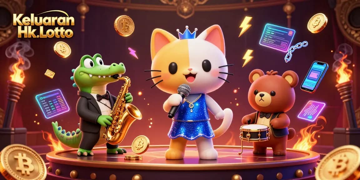 Keluaran Hk Lotto highlights engaging lottery results in a vibrant 3D casino scene with animated characters and dynamic visuals.
