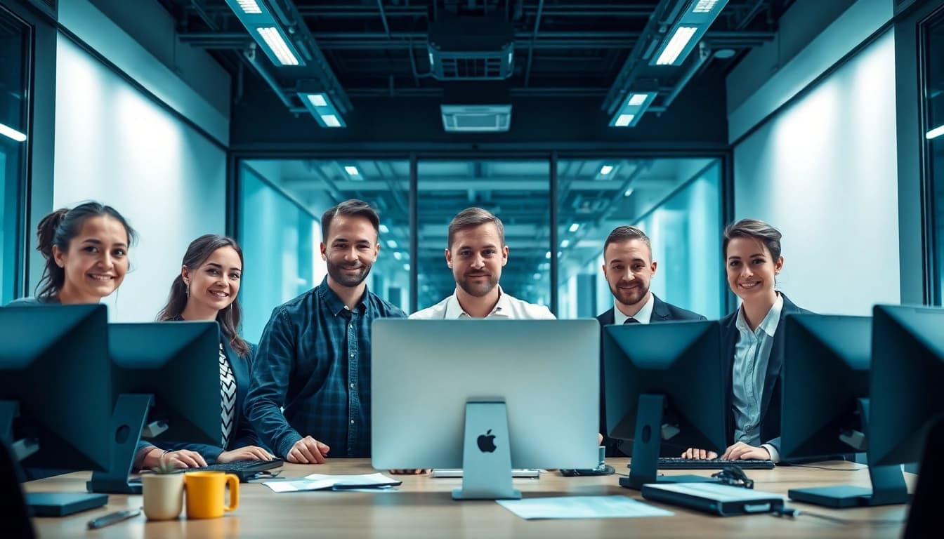 Professionelles Team eines Löschdienstes, das negative Bewertungen effektiv entfernt, um den Online-Ruf zu schützen.