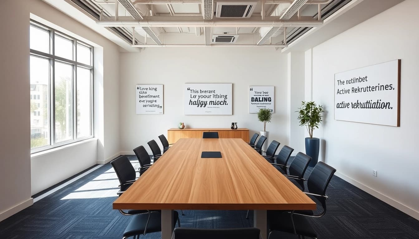 Headhunter Saarbrücken in modernem Büroambiente mit hellen Akzenten.
