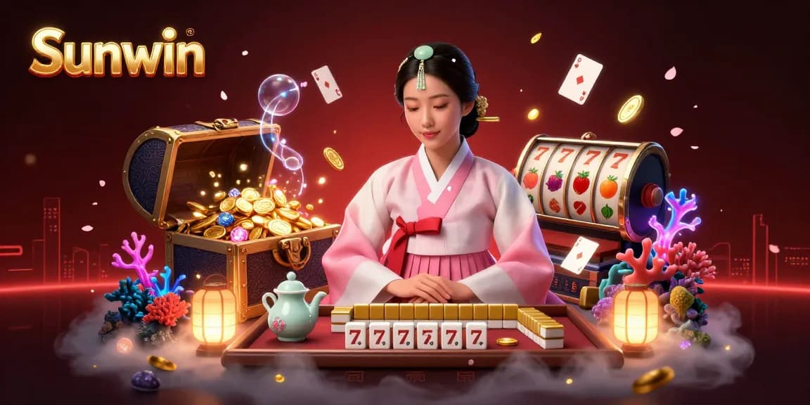 Experience the excitement of Sunwin with vibrant casino elements and stunning visuals.