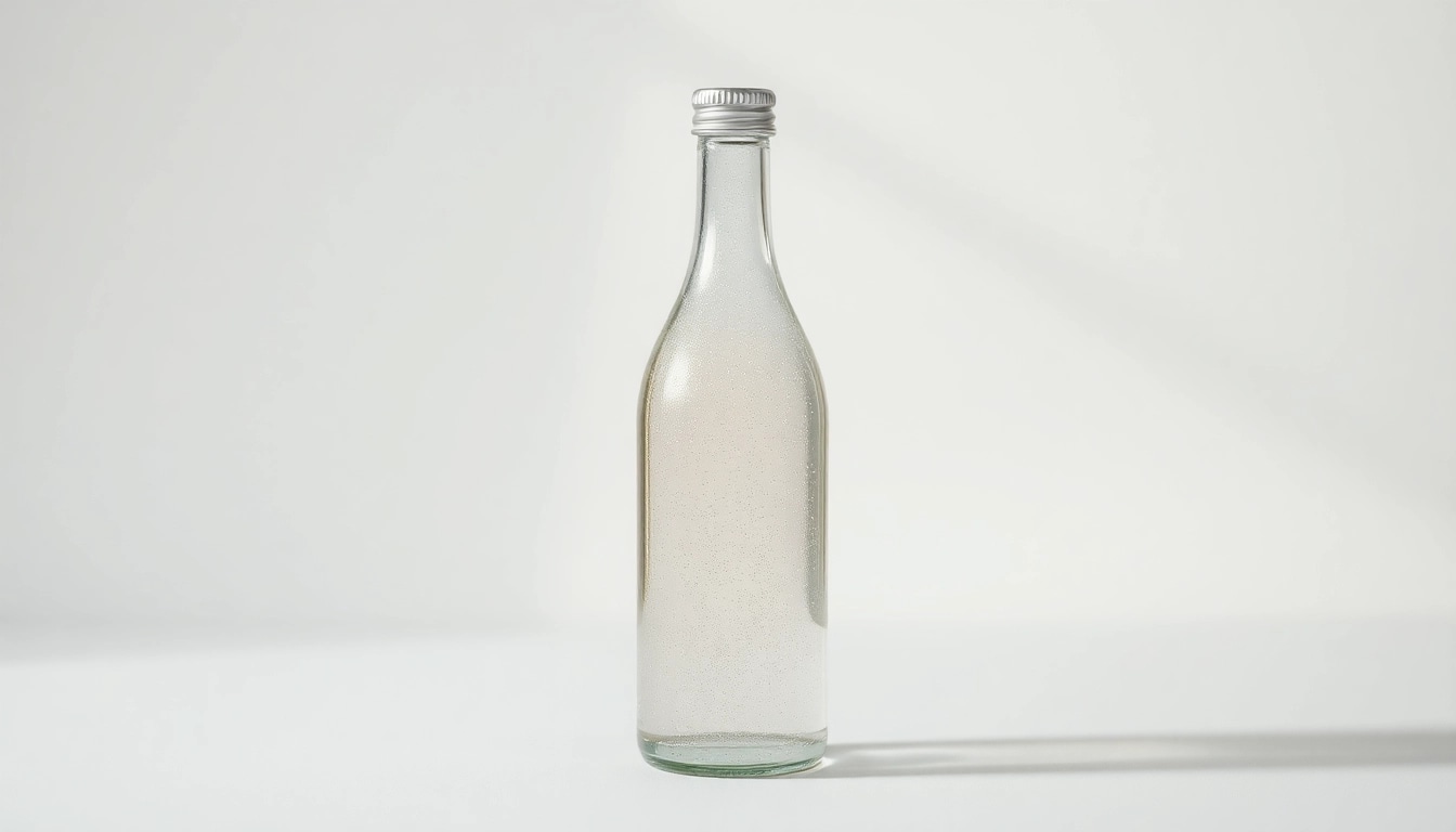 Kolloidales Silber kaufen: Hochwertige Flasche mit Silberpartikeln auf hellem Hintergrund