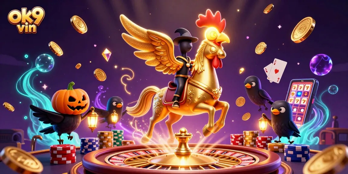 Experience the thrill of casino wins with ok9 vin's vibrant 3D gambling scene.