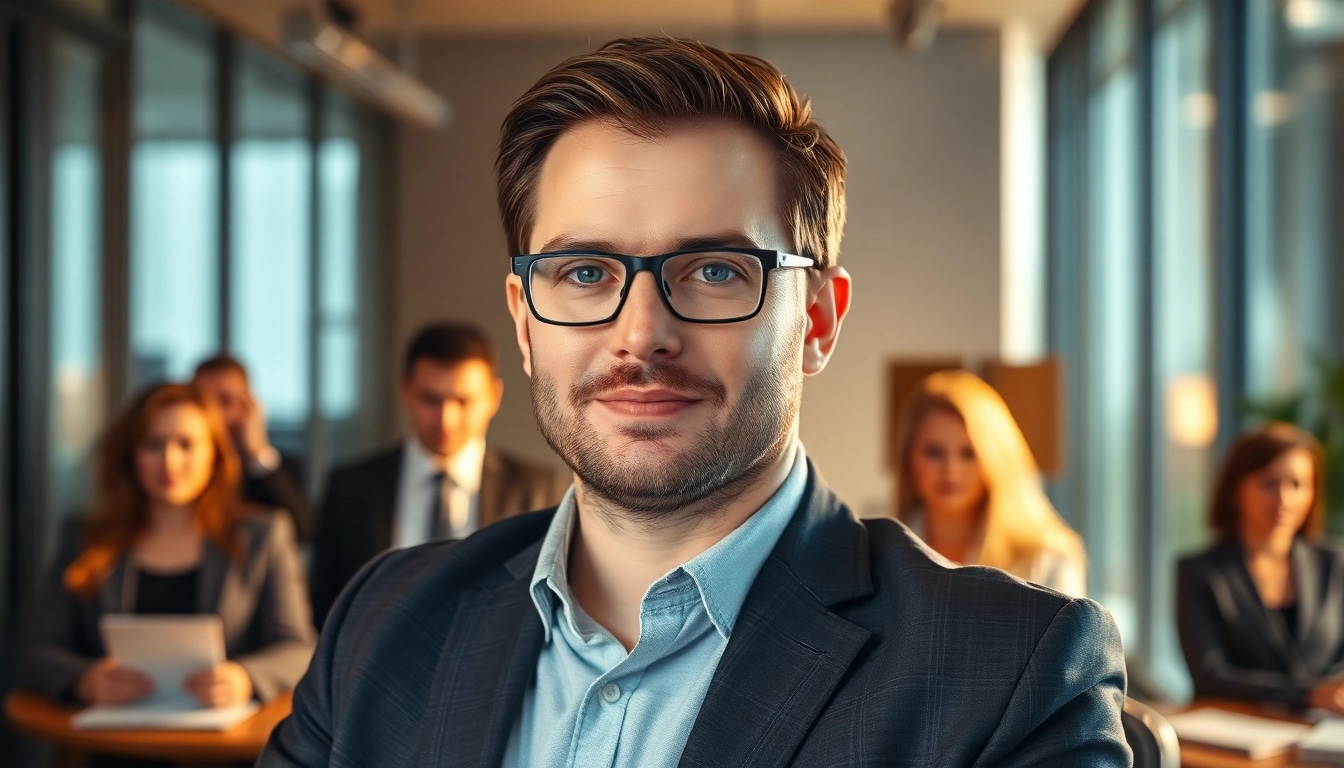 Headhunter analysiert Lebensläufe, um die besten Kandidaten für Unternehmen zu finden.
