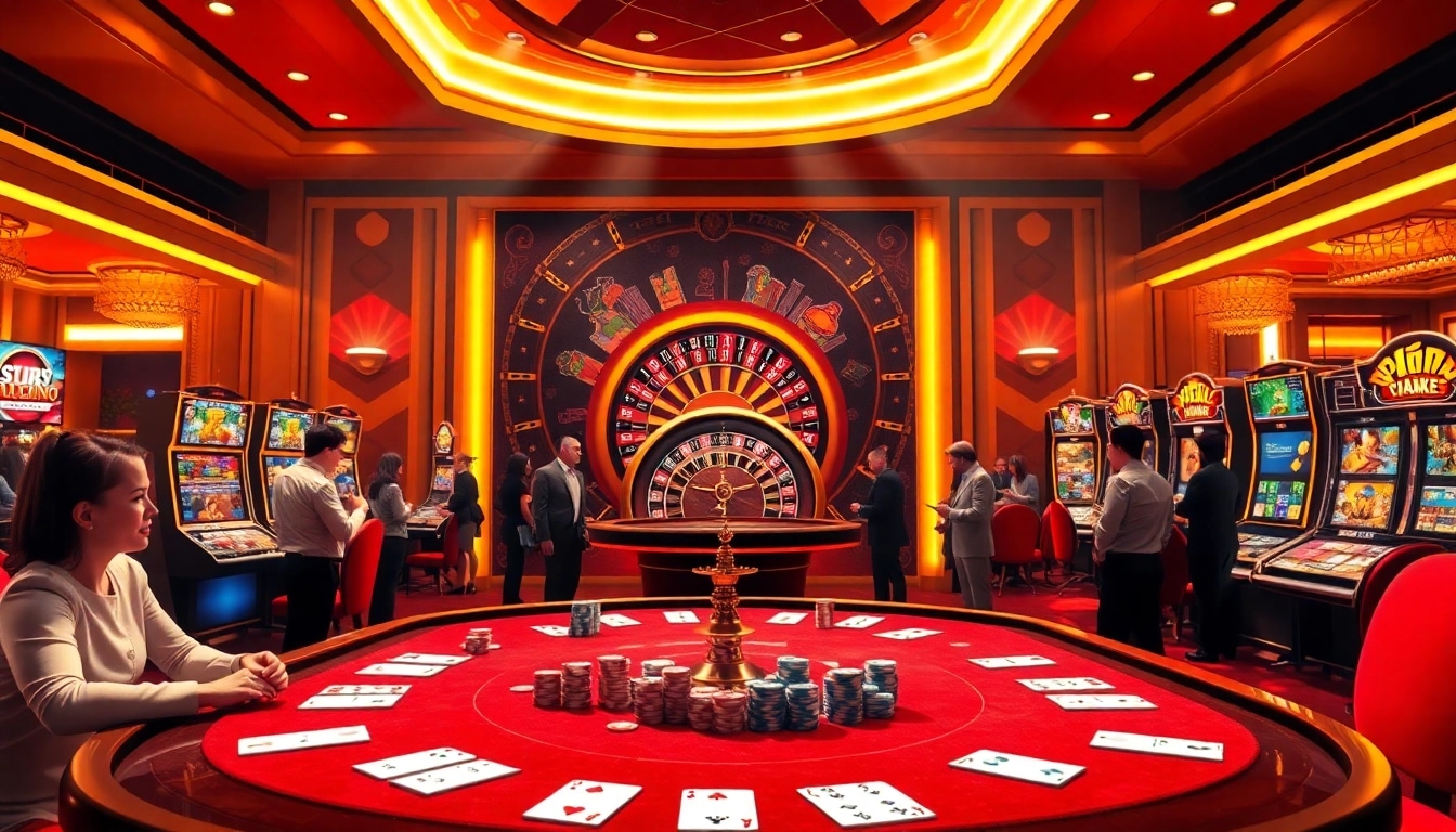 Players enjoying thrilling casino games at 8day's luxurious online gaming platform.