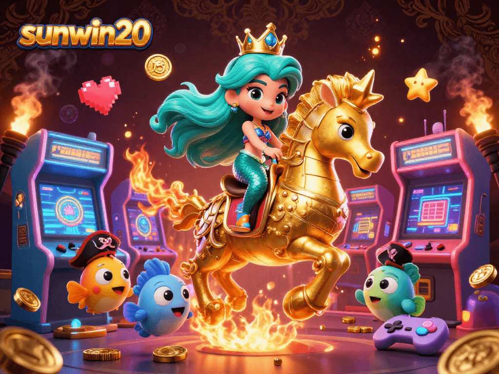Experience thrilling game action at sunwin20 with vibrant characters and engaging casino elements.
