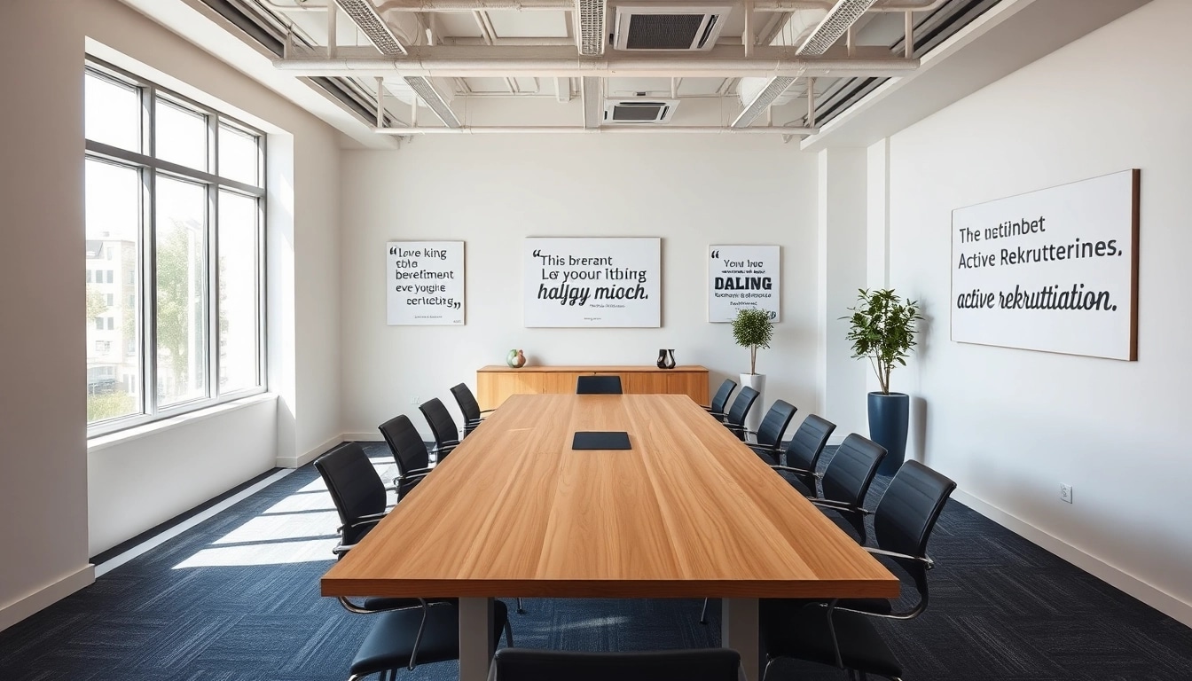 Headhunter Saarbrücken in modernem Büroambiente mit hellen Akzenten.