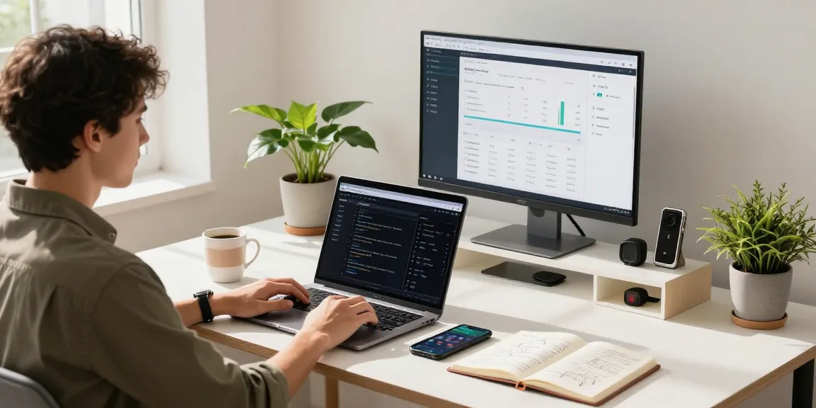 Analyzing Control D Test in a modern workspace with tech tools and warm lighting.
