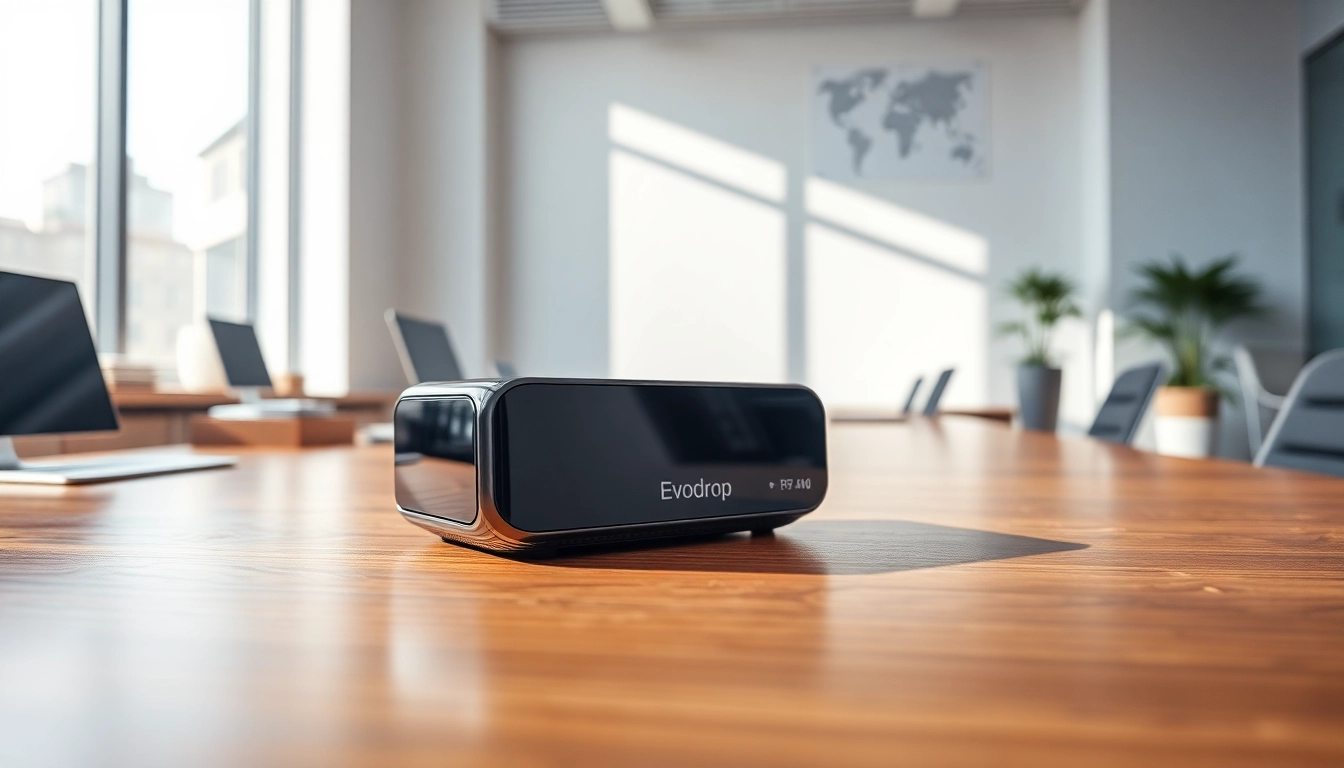 Evodrop Beobachter in a modern setting, highlighting its innovative design and features.