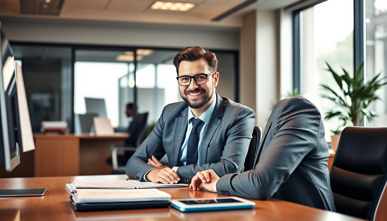 Unternehmensberatung: Ein Unternehmensberater analysiert Daten und Strategien in einem modernen Büro.