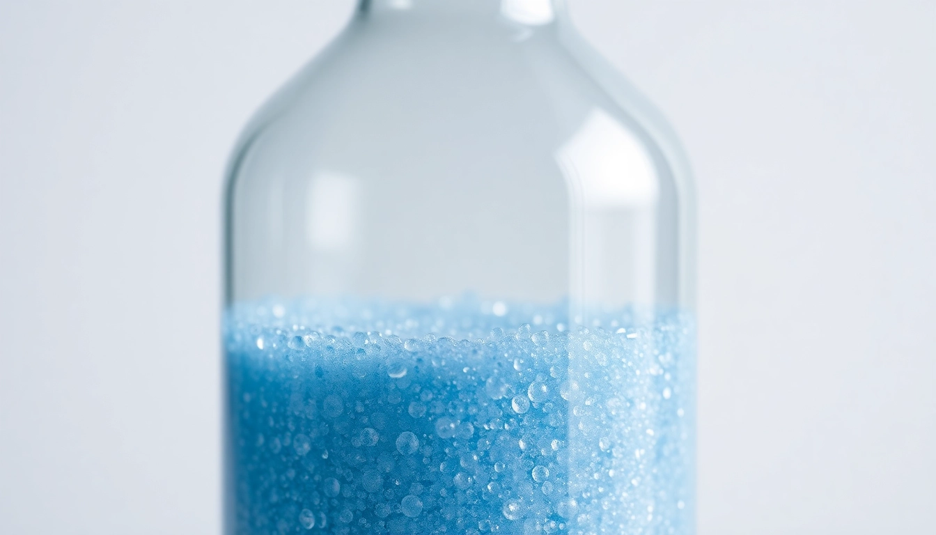 Kolloidales Silber in a clear glass bottle, showcasing purity and quality.