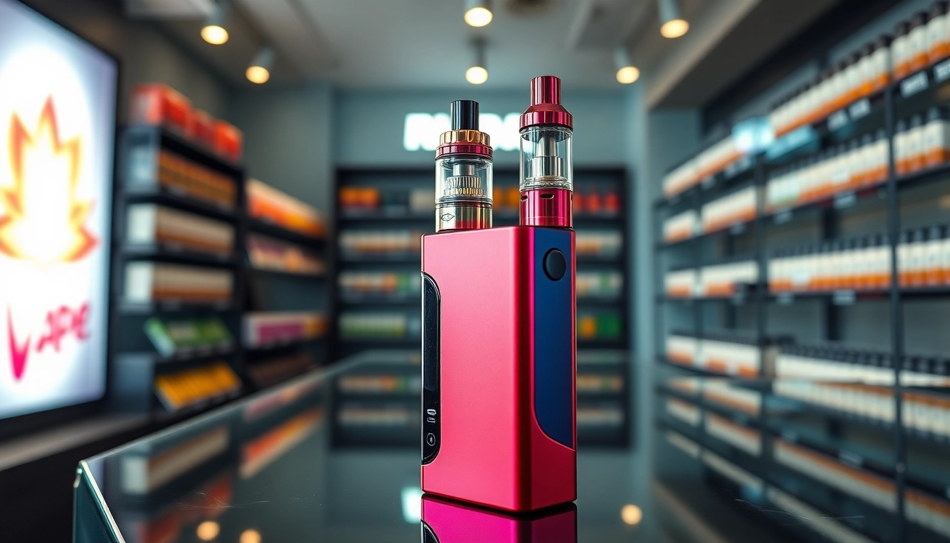 Erlebe den eleganten hqd vape in einem modernen Vape Store mit stilvollem Design.