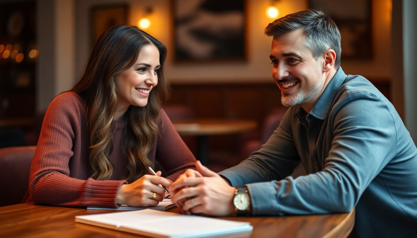Engaged couple attending a premarital preparation class, focusing on discussions and learning.