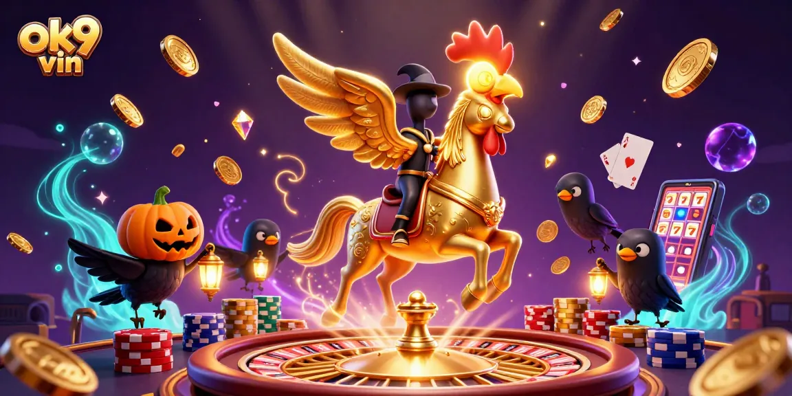 Experience the thrill of casino wins with ok9 vin's vibrant 3D gambling scene.