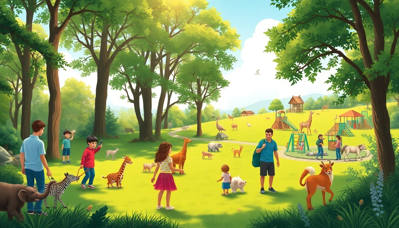 Visit schwarze-berge.de to see children joyfully feeding animals at the wildlife park