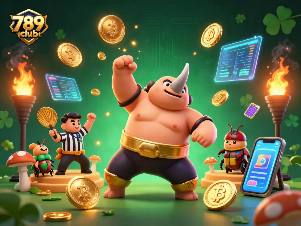 Join the action at 789club with a thrilling 3D casino showdown featuring vibrant game elements.