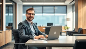 Erfahrener Headhunter Saarbrücken arbeitet an seinem modernen Büro, um Bewerber präzise zu finden.