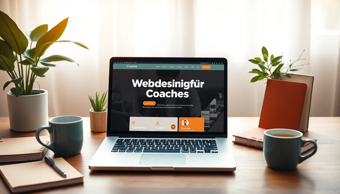 Professionelles Webdesign für Coaches mit einladendem Workspace
