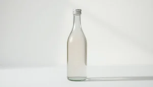 Kolloidales Silber kaufen: Hochwertige Flasche mit Silberpartikeln auf hellem Hintergrund