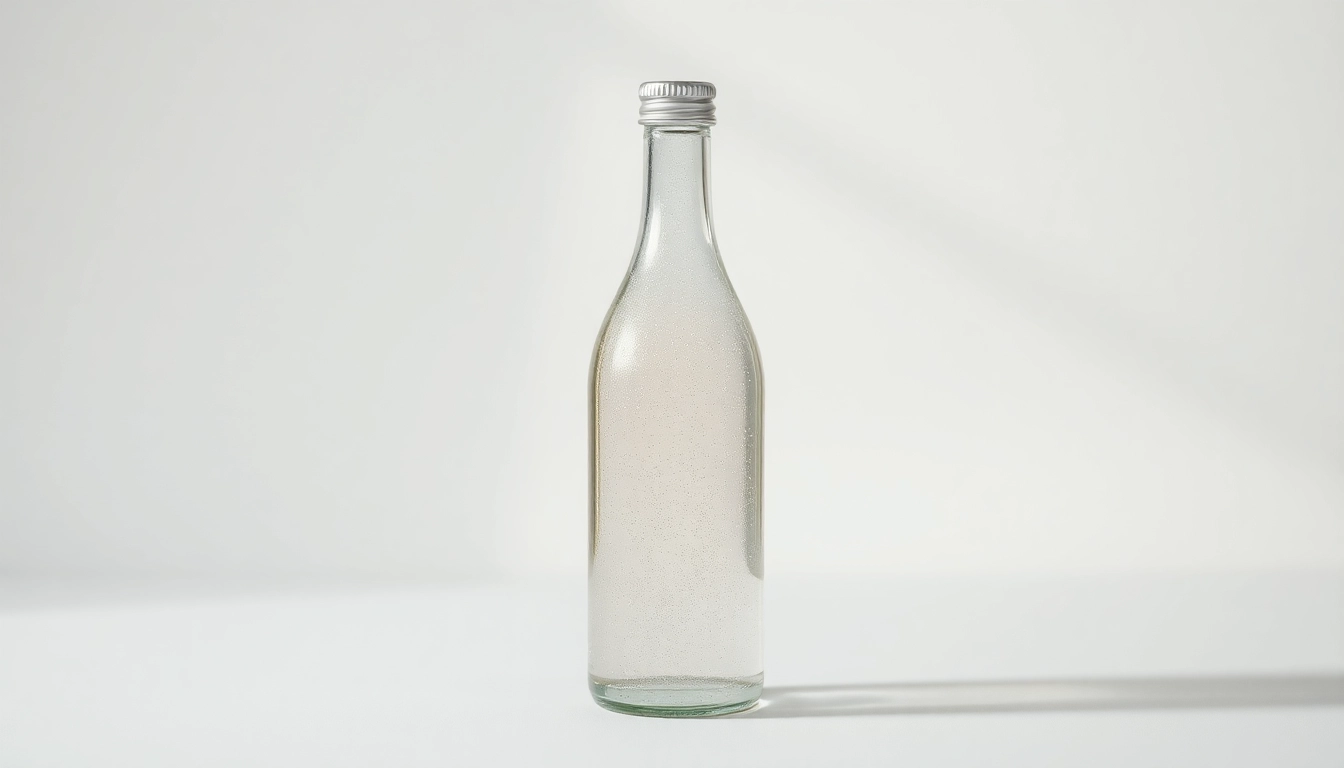 Kolloidales Silber kaufen: Hochwertige Flasche mit Silberpartikeln auf hellem Hintergrund