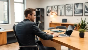 Headhunter IT führt ein erfolgreiches Gespräch am modernen Arbeitsplatz.