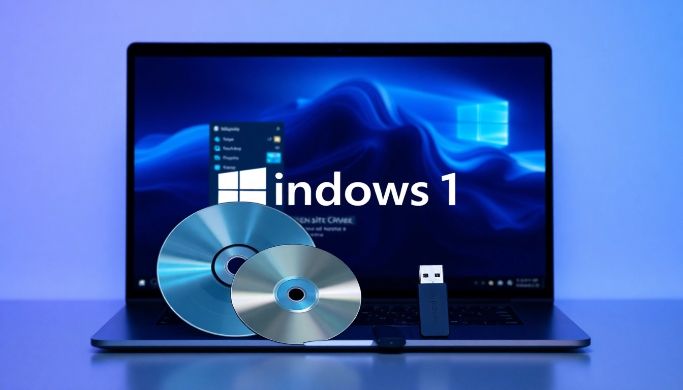 Erleben Sie den Windows 11 Download mit einem modernen Laptop und Installationszubehör.