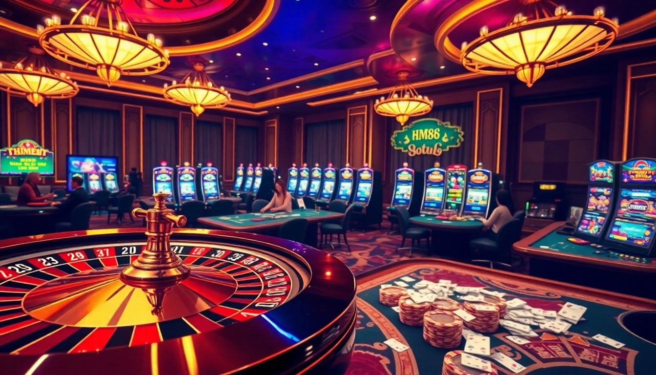 HM88 attracts gamblers with vibrant online casino tables and exciting gaming elements.