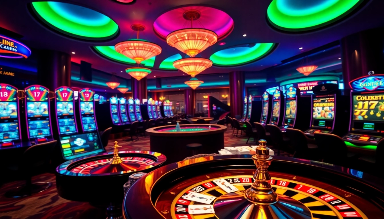 Experience the excitement of rr88 with poker chips and a roulette wheel in a luxurious casino setting.