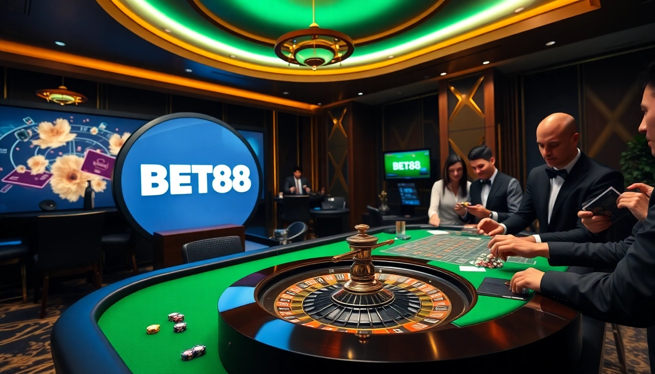 Experience thrilling games at BET88 with high-stakes roulette and poker action.