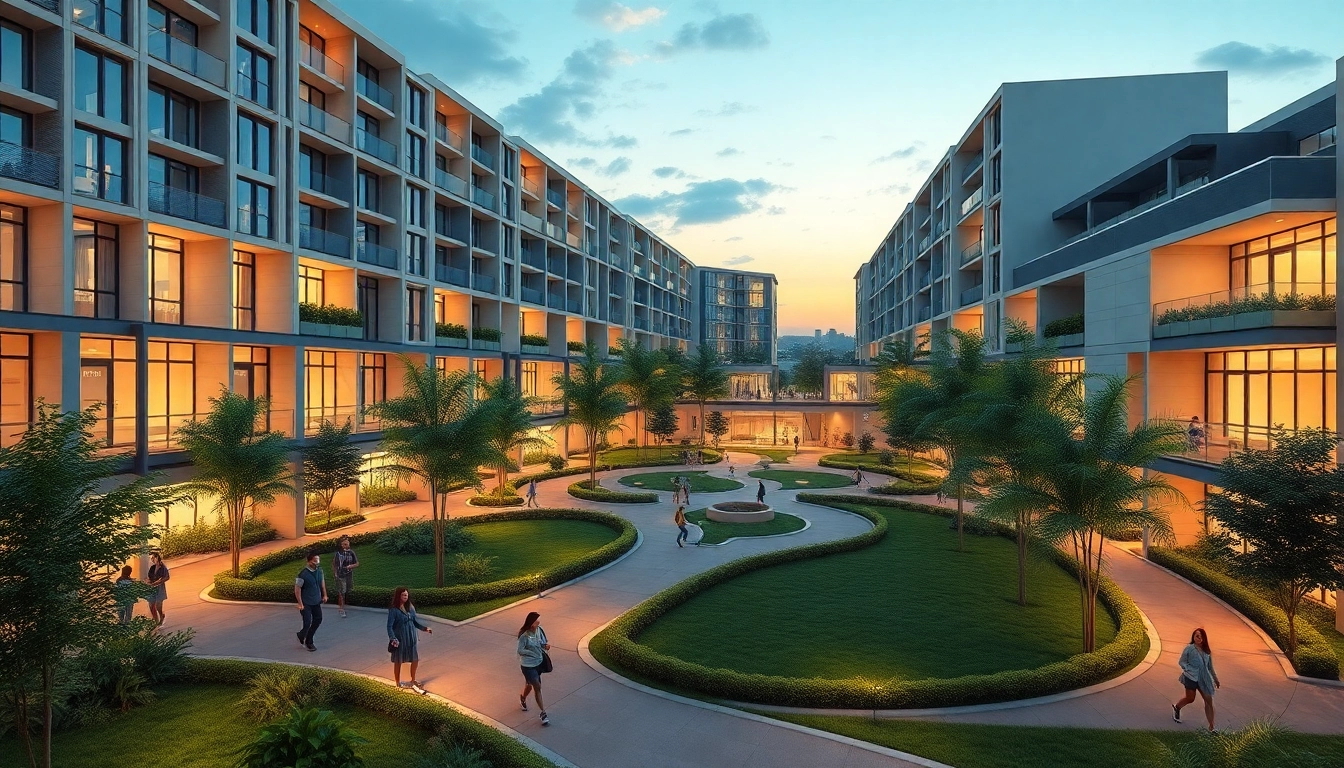 A vibrant community scene at Tampines St 95 EC highlights modern living with families and greenery.
