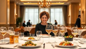 Headhunter Gastronomie sorgt für die Rekrutierung erstklassigen Personals in einem eleganten Restaurant.
