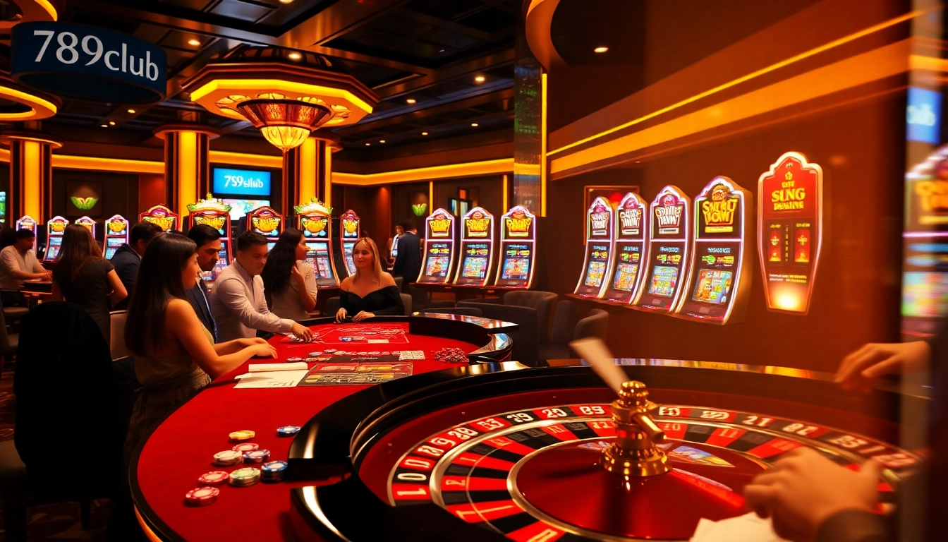 Immerse in the excitement of 789club with vibrant casino action featuring roulette and poker.