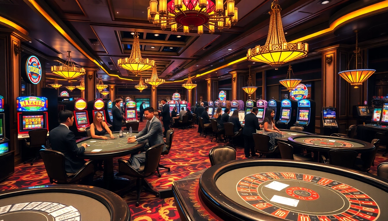 Experience the thrill of kp88 at an upscale casino, filled with engaging table games and modern slot machines.