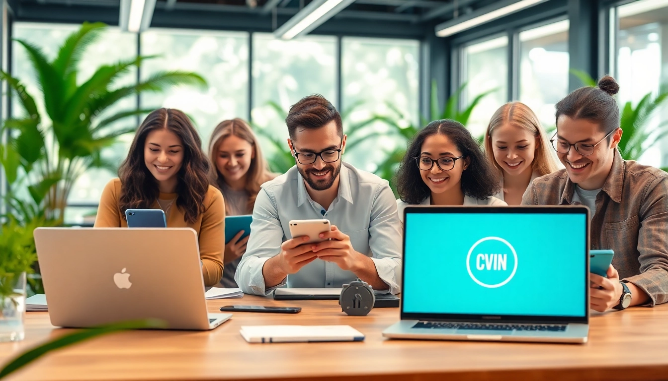 QuickQ官网 展示在现代工作空间中多样化用户的无缝上网体验。