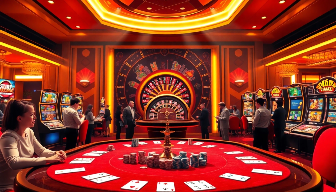 Players enjoying thrilling casino games at 8day's luxurious online gaming platform.